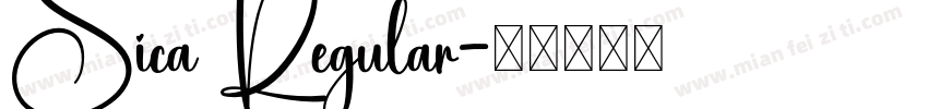 Sica Regular字体转换